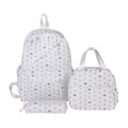 thumbnail image 1 of Polka Dot Bow School Backpack Set, Water Resistant Backpack with Pendant, Heavy Duty Bookbag for Travel Work, Yellow, 1 of 9