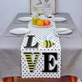 thumbnail image 1 of Polka Dot Cartoon Bee Stripes Home Coffee Table TV Counter Luxury Tablecloth Party Dinner Country Wedding Decoration Tablecloth, 1 of 4