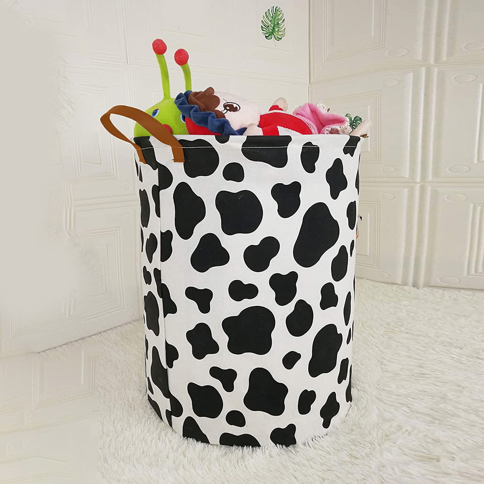 Polka Dot Check Large Clothes Dormitory Home Laundry Wicker Replacement