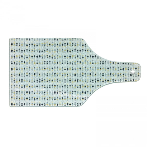 Polka Dot Cutting Board, Modern Continuing Rounds on a Plain Background, Decorative Tempered Glass Cutting and Serving Board, in 3 Sizes, by Ambesonne
