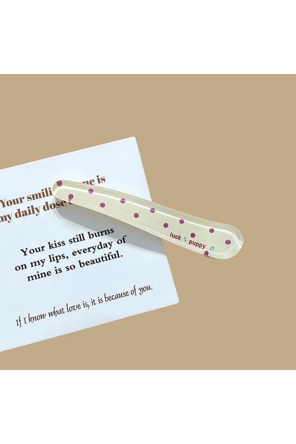 Polka Dot Duckbill Clip Sweet Girl Heart Bangs Cartoon Hairpin 1 PCS