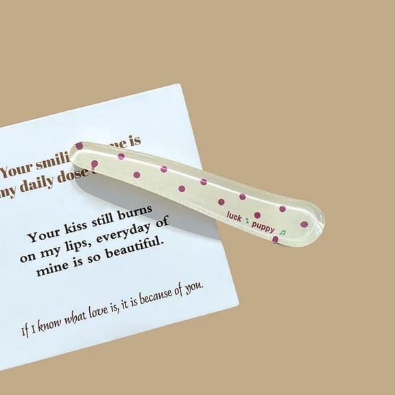 Polka Dot Duckbill Hair Clip Sweet Heart Bangs Cartoon Versatile Simple Celebrity Style Gifts for Women