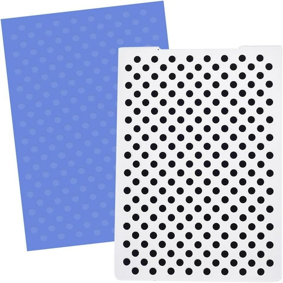 Polka Dot Embossing Folder Vintage Plastic Background Vintage Template Stencils for Card Making Tool DIY Handmade Scrapbooking Paper Craft Album Stamps