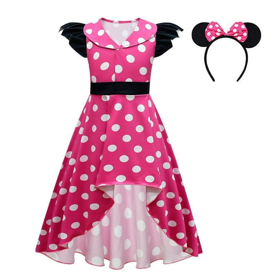 Polka Dot Fancy Party Dress for Girls Halloween Princess Costumes Birthday Christmas Party Outfits