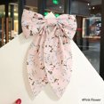 thumbnail image 1 of Polka Dot Floral Print Hair Clips Girls Daisy Bow Hairpin Pastoral Retro Style Barrettes Big Bowknot Hairpin Hair Accessories #447626, 1 of 2