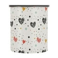 thumbnail image 1 of Polka Dot Hearts Airtight Coffee Bean Canister 30oz Food Storage Containers with Lids For Gournd, Tea, Sugar, Flour, Rice, Cereal, Candy Cookie Jar, 1 of 8