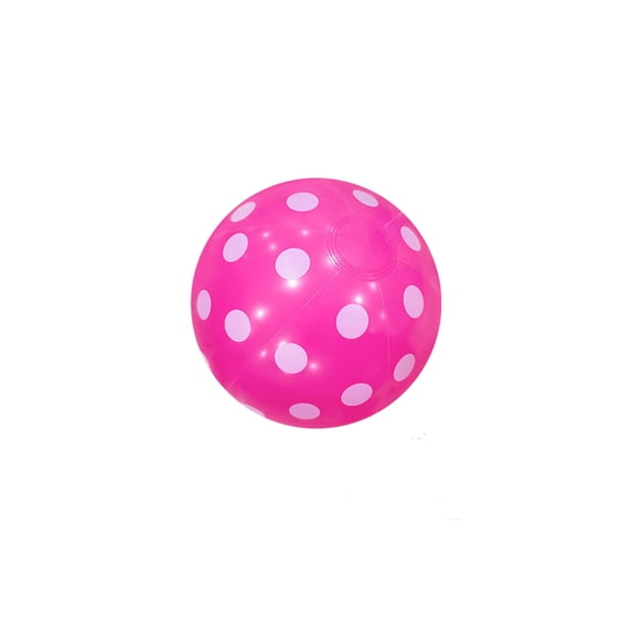 Polka Dot Inflatable Beach Ball Colorful Summer Pool Toy for Adults Suitable for Pools Beaches Parties Birthday Gatherings(Pink)