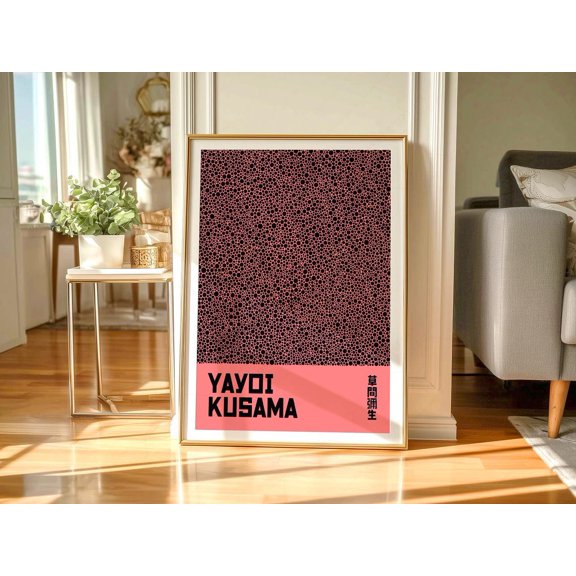 Polka Dot Inspired Infinity Nets Poster
