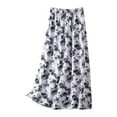 thumbnail image 1 of Polka Dot Maxi Skirt for Women High Waist A-Line Long Skirt Boho Flowy Summer Casual Skirt with Elastic Waist, 1 of 2