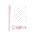 thumbnail image 1 of Polka Dot Minimalist B5 Lined Notebook, Pastel Edge Soft Cover Writing Journal, 40 Sheets 5mm Ruled Plain Dot Print Memo Pad, Thick Ink Proof Paper Portable Work Notepad, Lightweight Stylish Book, 1 of 6