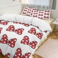 thumbnail image 1 of Polka Dot Mouse Bow Set Duvet Cover Themed Multicolor Polyester Bedding Set Duvet Cover for Queen Size, 1 of 6