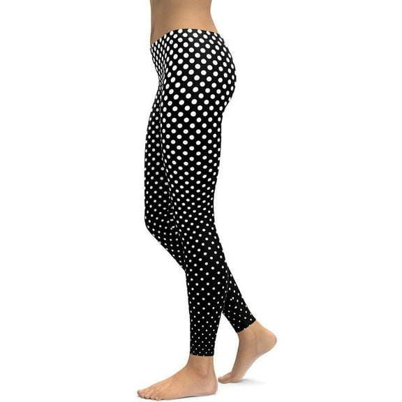 Polka Dot Optical Leggings Size: XS for Women | FIERCEPULSE