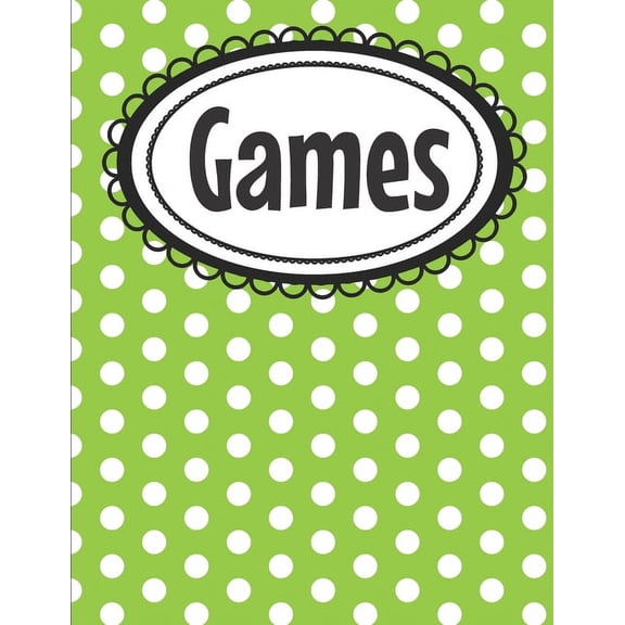 Polka Dot Paper Games Activity Book for Kids: Favorite Games in One Book - Hangman, Tic Tac Toe, Dots and Boxes, M.A.S.H, (Paperback)