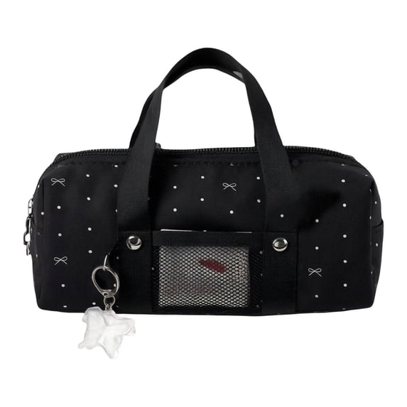 Polka Dot Pencil Case, Cute Kawaii Stationery Organizer Bag, Portable Pen Holder Pouch For Women Daily Stationery Storage