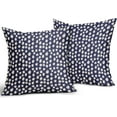 thumbnail image 1 of Polka Dot Pillow Covers 18x18 Set of 2 Black Cream Throw Pillows Boho Design Brush Strokes Decorative Outdoor Pillowcase Square Cushion Cover Linen Pillow Case for Home Sofa Couch Bed, 1 of 5