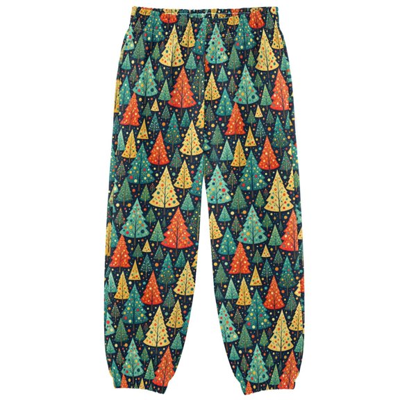Polka Dot Pine Tree Boys Pants Kids Casual Sweatpants Joggers Toddler Sports Pants 3-10 Years