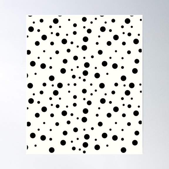 Polka Dot Poster Wall Art, Modern Wall Decor, 12x18 UNFRAMED