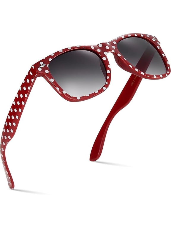 Polka Dot Retro Fashion Sunglasses for Women Trendy Vintage 50s UV Protection Sun Glasses