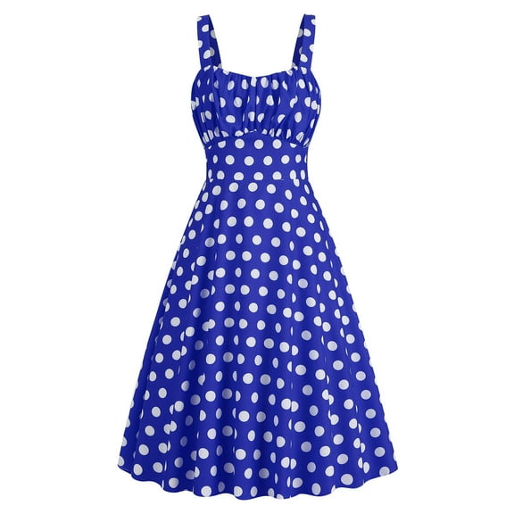 Polka Dot Rockabilly Dress Women's Vintage 50s 60s Fashion Audrey Dresses Casual Daily Sundress Tea Party Cocktail Dresses