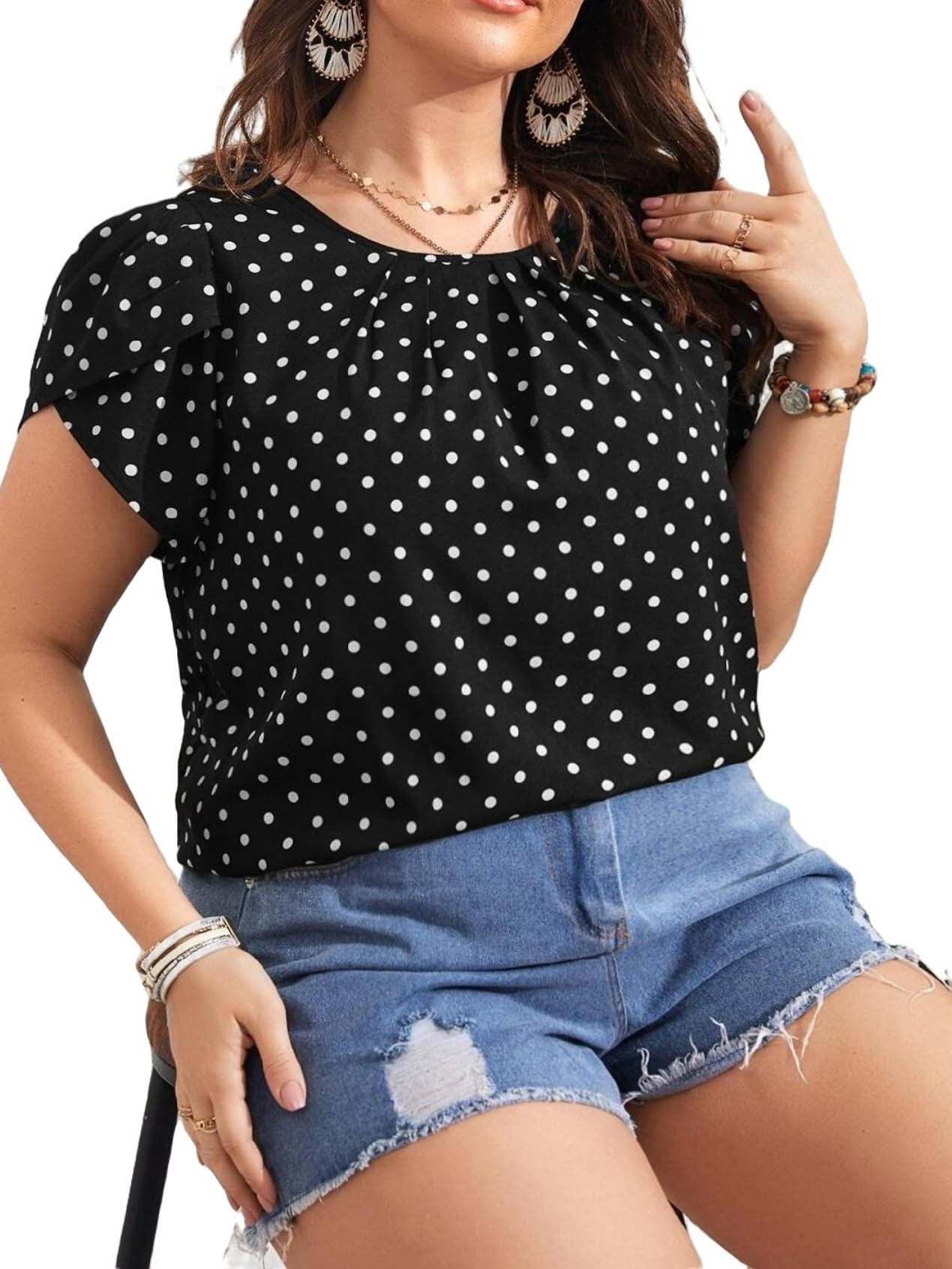 polka dot blouses for sale