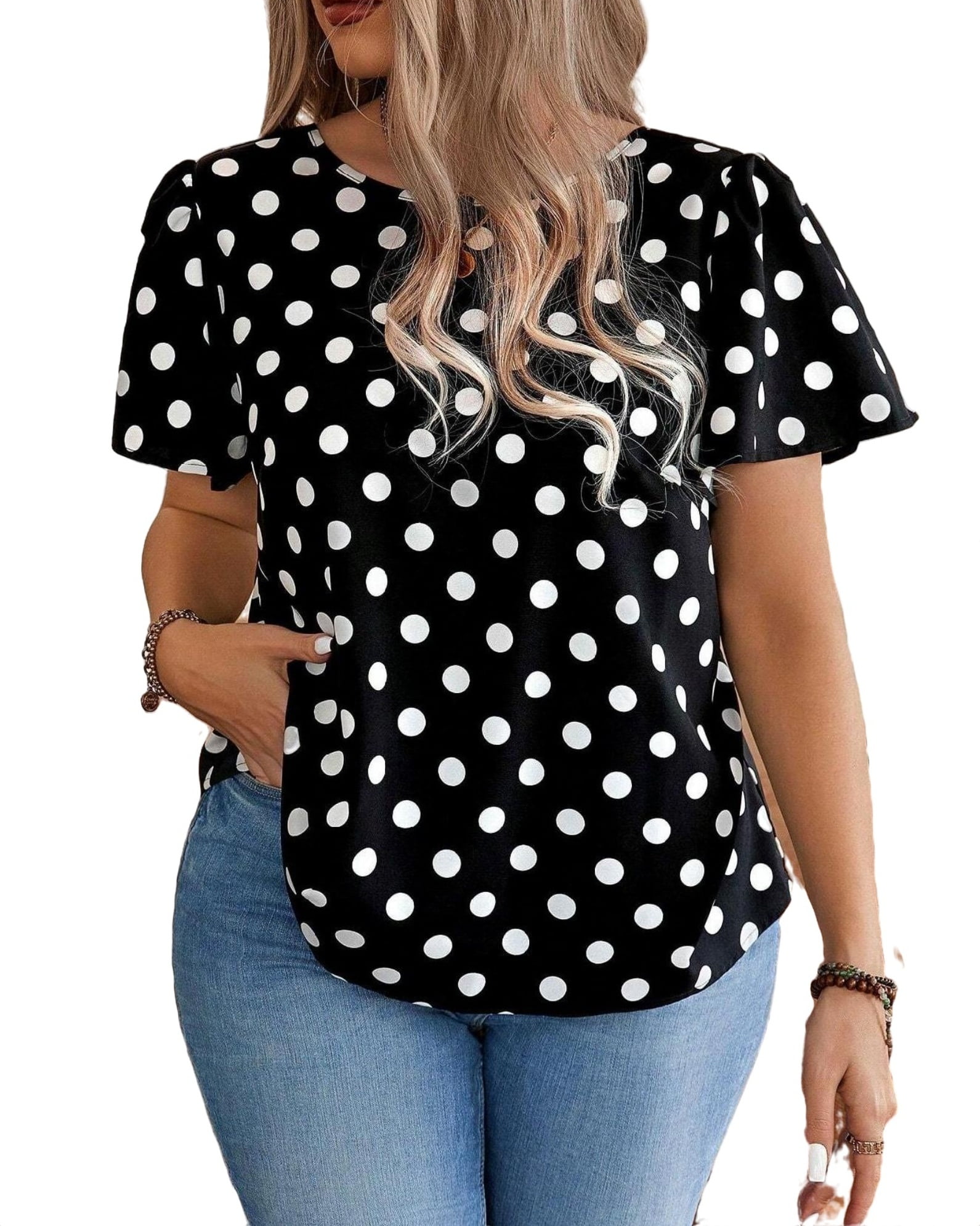 ZXSXSY Women Crew Neck Short Sleeve Dandelion Printed Top ZXSXSY Women Crew Neck Short Sleeve Dandelion Printed Top