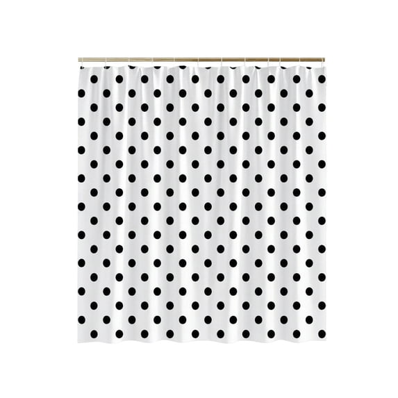 Polka Dot Shower Curtain Colorful Retro Cute Spot Vintage Fabric Decorative Bathroom Curtains with Hooks,180X180cm