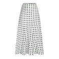 thumbnail image 1 of Polka Dot Skirt Party Work Office Wear Casual Daily for Perfect Fabric Breathable Comfortable Summer Printed Satin Skirt, 1 of 2