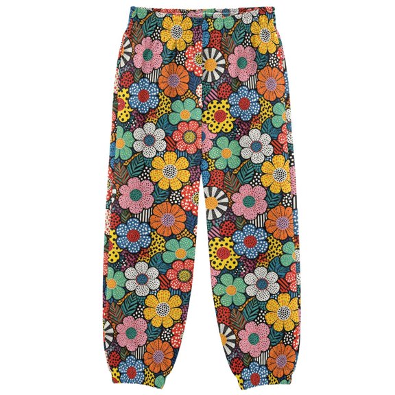 Polka Dot Small Floral Boys Pants Kids Casual Sweatpants Joggers Toddler Sports Pants 3-10 Years