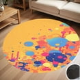 thumbnail image 1 of Polka Dot Spotty Circle Spots Round Carpet Living Room Bedroom Home Decoration Coffee Table Mat Lounge Rug Chair Mats, 1 of 5