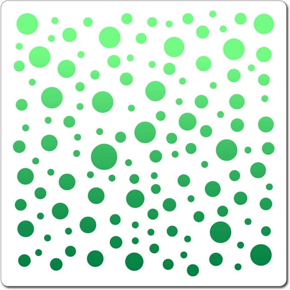 Polka Dot Stencil Template 30x30cm Large Washable Reusable Plastic Square Stencil Sign for Painting on Wood Wall Scrapbook Card Floor Drawing DIY Furniture Decor Crafts for DIY