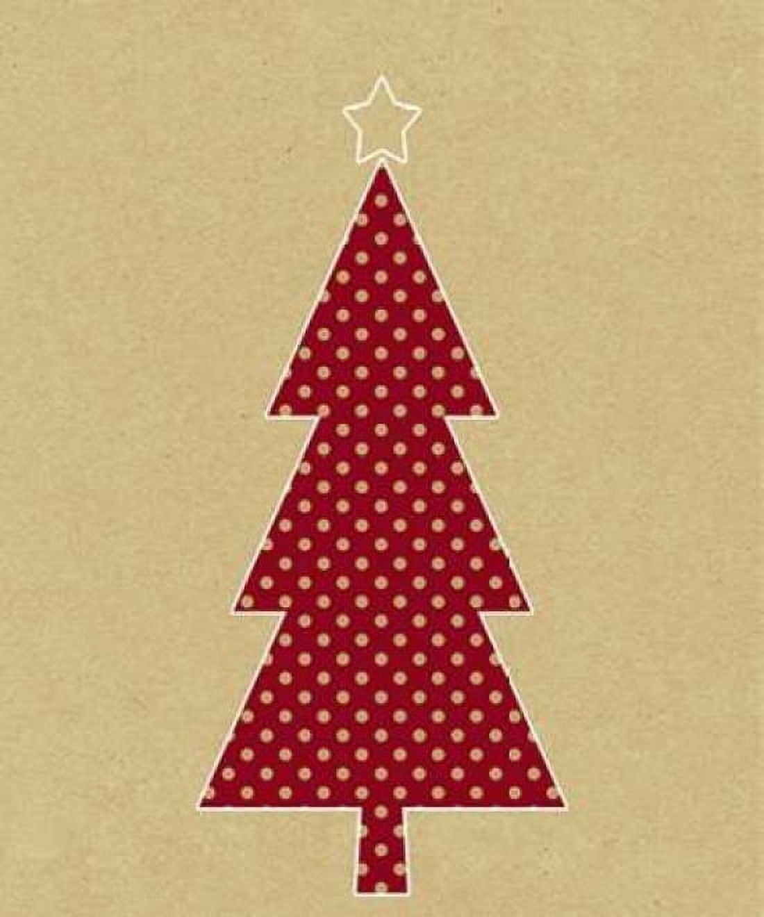 Polka Dot Tree on Kraft Canvas Art - Linda Woods (20 x 24)