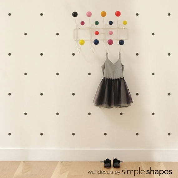 Polka Dot Wall Decals - Black