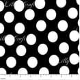 thumbnail image 1 of Polka Dots 1" White on Black, 1 of 2