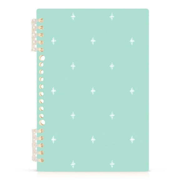 Polka Dots A5 8.3x5.7in PP Notebook, Adjustable Rings, 60 Sheets, Diary or Journey Note