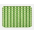 thumbnail image 1 of Polka Dots Bath Mat, Vintage Featured Striped Pattern with Polka Dots Regular Circles Retro Theme Artprint, Non-Slip Plush Mat Bathroom Kitchen Laundry Room Decor, 29.5 X 17.5 Inches, Green, Ambesonne, 1 of 2