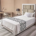 thumbnail image 1 of Polka Dots Bed Runner, Circular Eggs Like Spots or Blemishes on a Plain Background, Decorative Accent Bedding Scarf for Hotels Homes and Guestrooms, Twin, Charcoal Grey Blush, by Ambesonne, 1 of 2