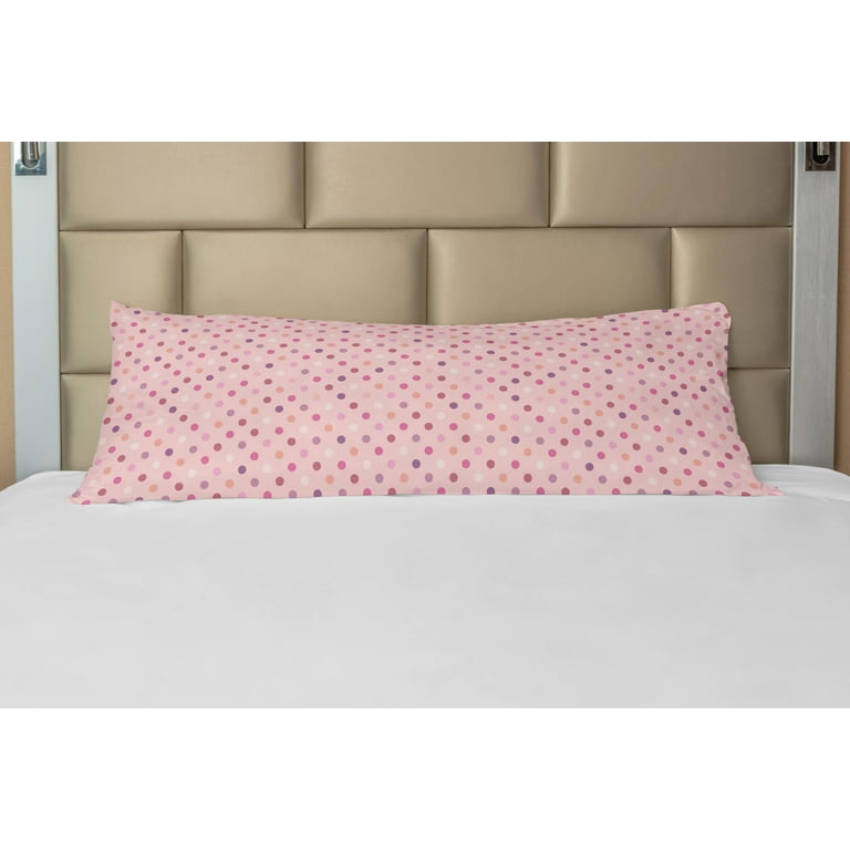 Pink polka dot pillowcase hot sale