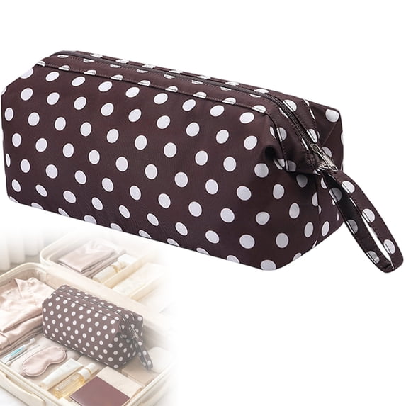 Polka Dots Cosmetic Bags Makeup Purse Waterproof Toiletry Bag Multi-Use Cosmetic Pouch Travel Work