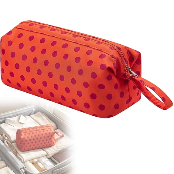 Polka Dots Cosmetic Bags Makeup Purse Waterproof Toiletry Bag Multi-Use Cosmetic Pouch Travel Work