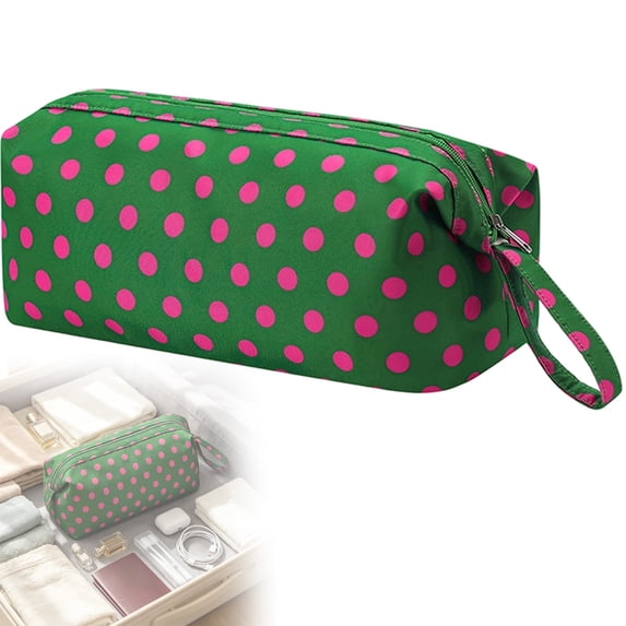 Polka Dots Cosmetic Bags Makeup Purse Waterproof Toiletry Bag Multi-Use Cosmetic Pouch Travel Work