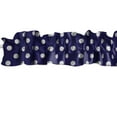 thumbnail image 1 of Polka Dots Cotton Curtain Sleeve Topper Window Treatment, 1 of 11