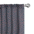 thumbnail image 1 of Polka Dots Curtains 2 Panels Set, Retro Design of Continuing Spots Random Geometric Details, Window Drapes for Living Room Bedroom, 56"W X 95"L, Ruby Slate Blue, by Ambesonne, 1 of 5