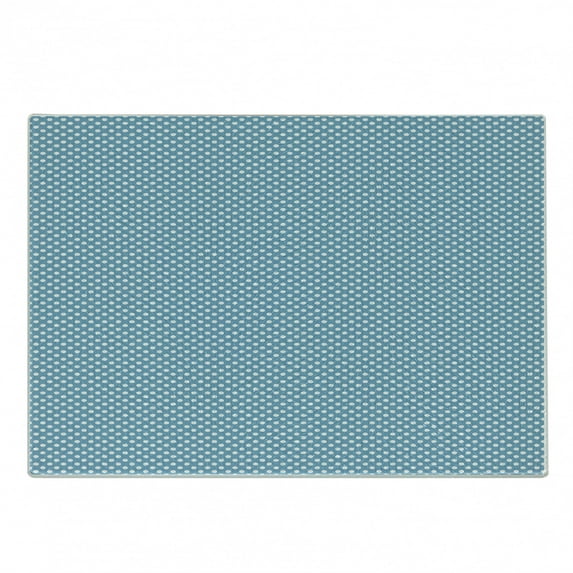 Polka Dots Cutting Board, Monochrome Simple Abstract Rhythmic Circles Picnic Theme Pattern, Decorative Tempered Glass Cutting and Serving Board, in 3 Sizes, by Ambesonne