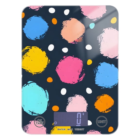 Polka Dots Food Scale Digital Kitchen Scale Waterproof Grams Ounces lbs for Weight Loss