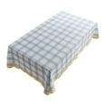thumbnail image 1 of Polka Dots Rectangular Tablecloth, 47x31" Washable Polyester Fabric Table Cloth for Dining Tables, Parties, Restaurants, Weddings, 1 of 6