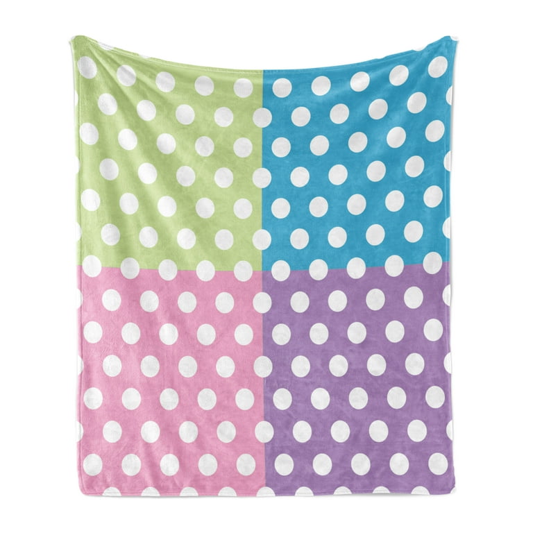 Colorful polka dot blanket sale