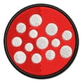 thumbnail image 1 of Polka Dots Speckle Applique Multi-Color Embroidered Hook & Loop Patch - 2.5 Inch Small, 1 of 5