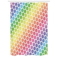 thumbnail image 1 of Polka Dots Stall Shower Curtain, Polka Dots in Soft Rainbow Colors Big Points Eternal Shapes Retro Artful Pattern, Fabric Bathroom Set with Hooks, 54W X 78L Inches, Multi, by Ambesonne, 1 of 1