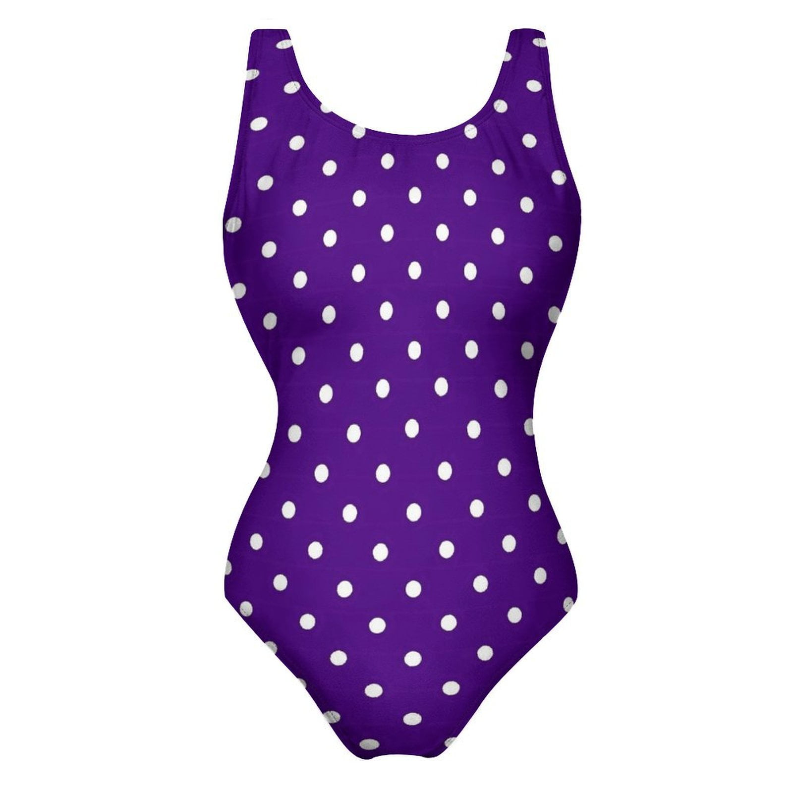Polka Dots Swimsuit Classic Black and White OnePiece Swimwear Push Up — free download