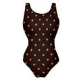 thumbnail image 1 of Polka Dots Swimsuit Classic Black and White OnePiece Swimwear Push Up Bodysuit Trend Fitness Bathing Suits, 1 of 5